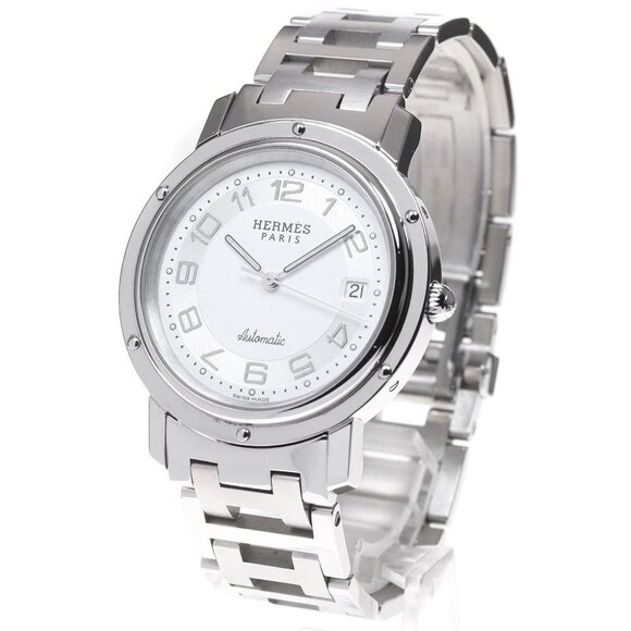 HERMES Clipper CL1.810 Date white Dial Automatic Men's Watch_860978 - Picture 1 of 12